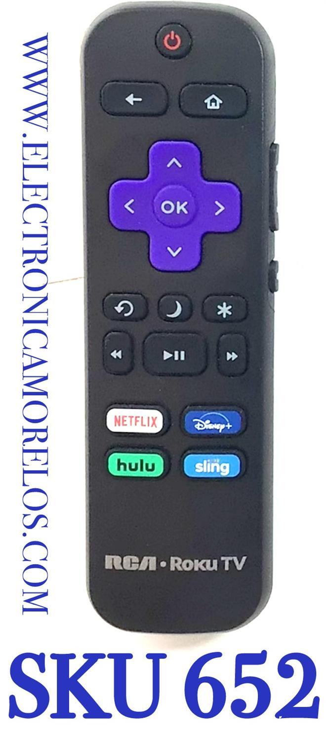 CONTROL REMOTO PARA SMART RCA ROKU TV / NUMERO DE PARTE 3226000886 / RC-ALIR / GZL200812001066R0 / MODELO RTRU6527-US / RTRU5027-W